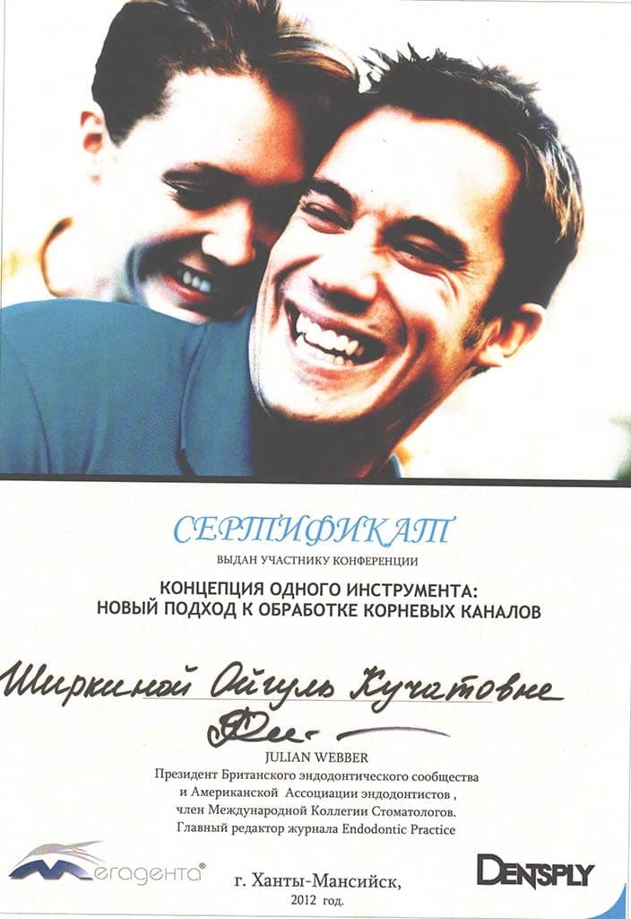 Сертификат 2 — Ширкина Айгуль Кутчатовна
